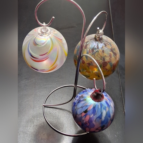 Handcrafted Blown Glass Ornaments/Decor Multicolored    $25ea or 2/$40 - Picture 1 of 16